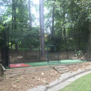 #30 13x10x30 ft. Baseball or Softball batting cage net with a door & baffle