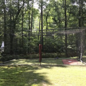#60 10x10x30 ft. Baseball or Softball batting cage net with a door