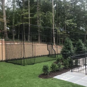 #36 10x10x45 ft. Baseball or Softball batting cage net with a door