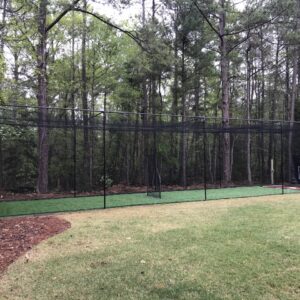 #30 10x14x65 ft. Baseball or Softball batting cage net with a door & baffle