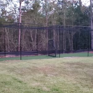 #30 10x11x70 ft. Baseball or Softball batting cage net with a door